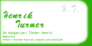 henrik turmer business card